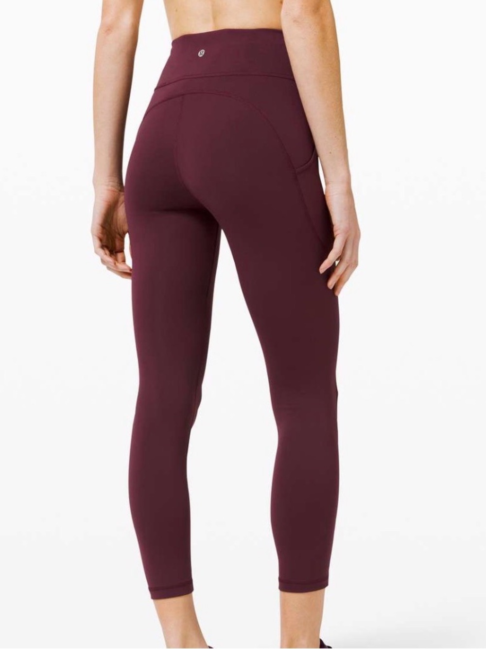 Lululemon size 2 High-Rise 7/8 Performance Leggings - Burgundy